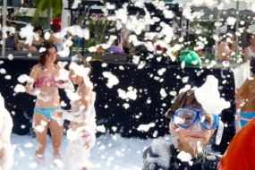 Foam pits and foam parties master blaster foam cannon