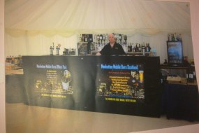 A small bar set up for marquee wedding 280 people