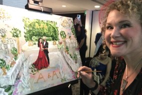 Rose Popay Live wedding and event painter Live Event Painter Profile 1