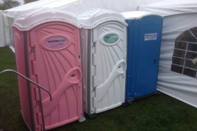 Pink, White or Blue the perfect toilet for you for your occasion