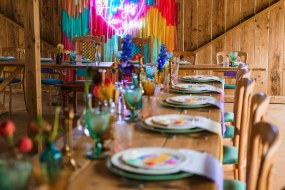 Colourful woodland wedding 