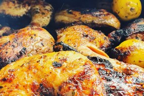 Jerk Chicken on the Jerk Pan