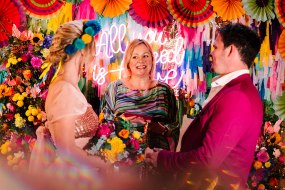 Colourful Festival Rainbow Wedding Fun!