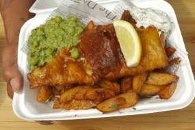 Guinness battered Cod