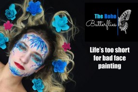 The Boho Butterflies - Face Artists Glitter Bar Hire Profile 1