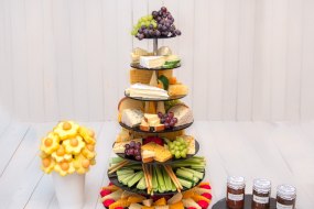 Deluxe 7 Tier Cheese Tower Display by Fruity Bouquets