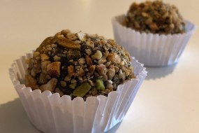 Brazilian Açai Brigadeiro with Homemade Granola