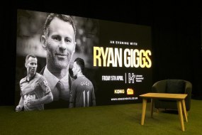 We had the pleasure in providing a full AV solution for Kong Events at their sell out Q & A session with Manchester United legend Ryan Giggs