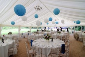 Marquee with drapes to hire