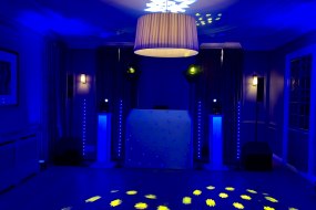 Blue Uplighting @ Wedding