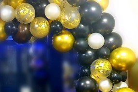 Black & gold garland 40th birthday 