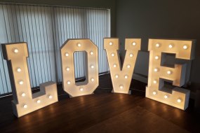 Essential Elegance hire Light Up Letter Hire Profile 1