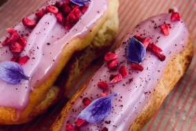 Blackberry & Creme de Mure Eclairs