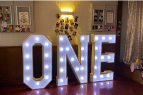 Popp Decor Light Up Letter Hire Profile 1