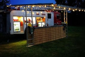 Champagne Fire Truck Mobile Bar Hire Profile 1