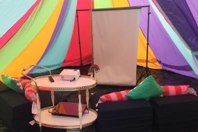 Party Time Bell Tents Screen and Projector Hire Profile 1