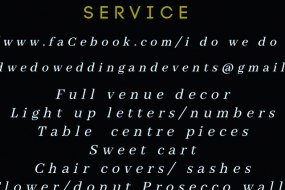 I do, We do,  Weddings and Events  Event Prop Hire Profile 1