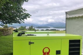 Loch Lomond wedding provided with reliable power