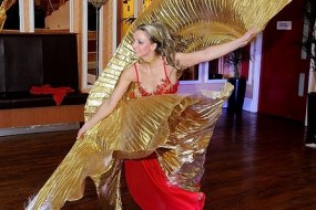 Belly dancer - solo with Isis wings