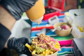 Steak Chimichurri & Guacamole on Chips