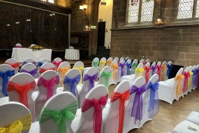 Fitted Covers and Multicoloured Sashes