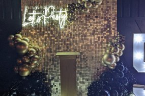 Gold Sequin wall 