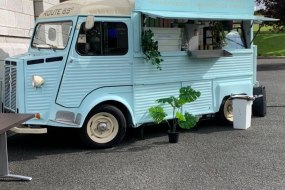 The truck set up recently for guests leaving a wedding ceremony.