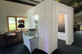 White inflatable booth