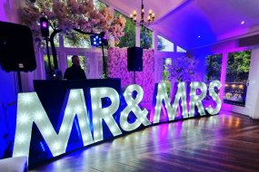 Wedding DJ & Light Up Letters