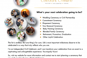 Celebrant Christine Celebrant Hire Profile 1