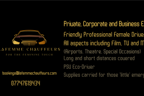 Lafemme Chauffeurs Transport Hire Profile 1