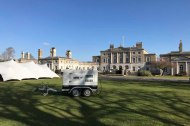 Generator powering a wedding