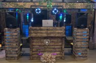 Rustic booth 