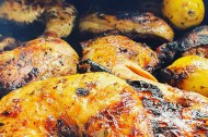 Jerk Chicken on the Jerk Pan