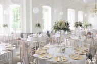 Beautiful ivory candelabra centrepieces