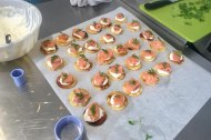 Smoked Salmon & Creme Fraiche Blinis