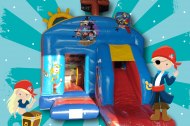 Pirate Bouncy Castle and Slide Combo Boston