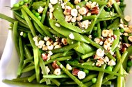 Green Bean, Mange Tout, Orange and Hazelnut Salad