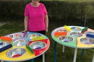 Myself showing off my new Sand Art Tables