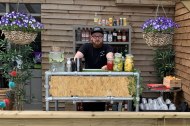 One of our bars, all ready to go ahead a busy farm shop open day.