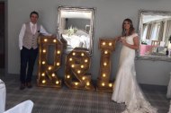 Rustic Light Up Initials