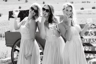 Bridesmaids having fun 