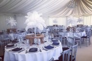 Feather centrepiece hire in Hertfordshire, Bedfordshire, Essex & surrounding areas