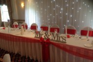 Top Table and Backdrop Razzmatazz Occasions