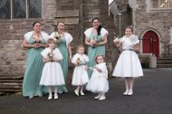 Elegant bridal party