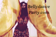 Gold belly dance wings