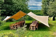 Lunch party stretch tent 