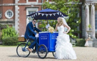 Wedding at Stansted Park Ice Cream Tricycle