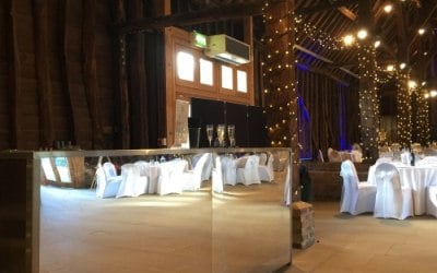 Mirrored Bar At A Wedding