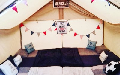 Man Cave in Our Safari Tent 